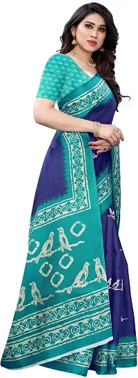 Stylish Fancy Art Silk Saree With Blouse Piece For Women-thumb2