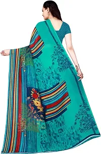 Stylish Fancy Georgette Saree With Blouse Piece Combo For Women Pack Of 2-thumb1