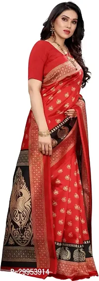 Stylish Fancy Art Silk Saree With Blouse Piece For Women-thumb3