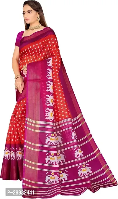 Stylish Fancy Art Silk Saree With Blouse Piece For Women-thumb3