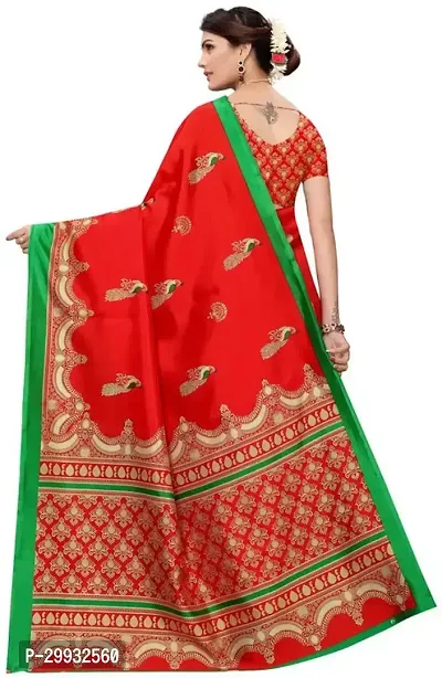 Stylish Fancy Art Silk Saree With Blouse Piece For Women-thumb4