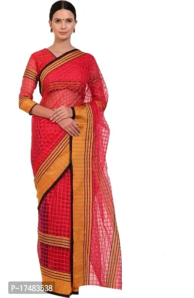 Women Stylish Cotton Silk Printed Saree with Blouse piece-thumb2