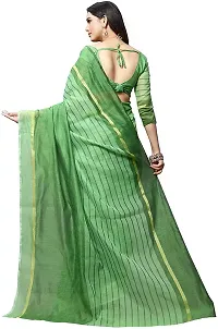 Stylish Fancy Cotton Silk Saree With Blouse Piece For Women-thumb1