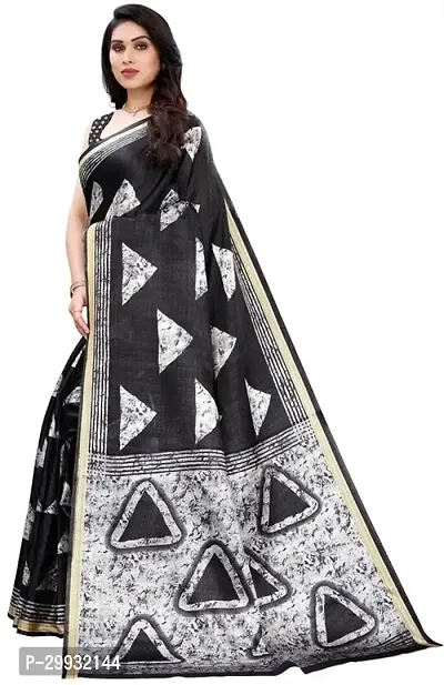 Stylish Fancy Art Silk Saree With Blouse Piece For Women-thumb2