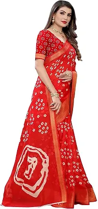 Women Stylish Cotton Silk Printed Saree with Blouse piece-thumb3