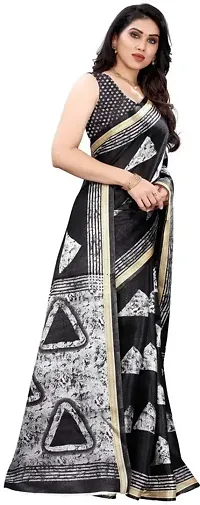 Stylish Fancy Art Silk Saree With Blouse Piece For Women-thumb2