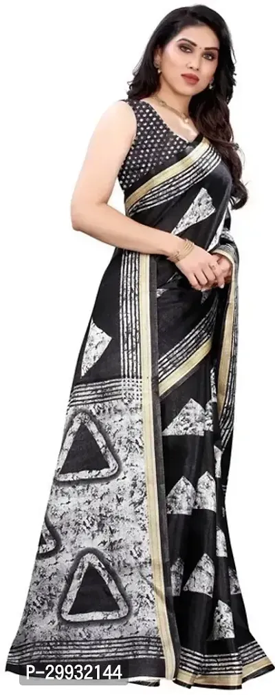 Stylish Fancy Art Silk Saree With Blouse Piece For Women-thumb3