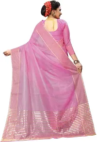 Stylish Fancy Cotton Silk Saree With Blouse Piece For Women-thumb2