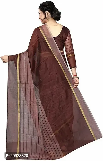 Stylish Fancy Cotton Silk Saree With Blouse Piece For Women-thumb2