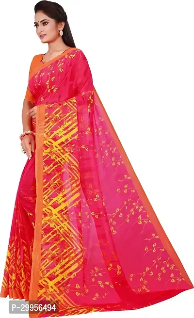 Stylish Fancy Georgette Saree With Blouse Piece For Women-thumb2