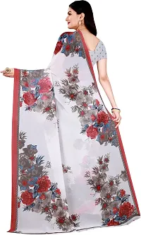 Women Stylish Georgette Printed Saree with Blouse piece-thumb2