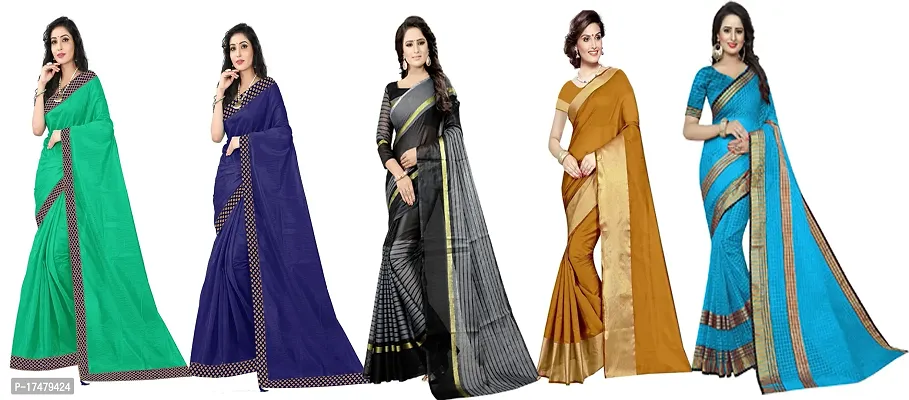 Women Stylish Art Silk Self Pattern Saree with Blouse piece