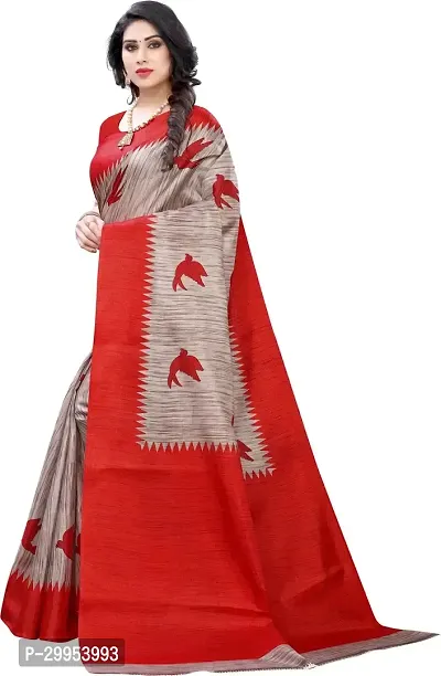 Stylish Fancy Art Silk Saree With Blouse Piece For Women-thumb2