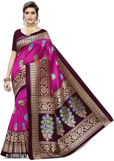 Stylish Fancy Art Silk Saree With Blouse Piece For Women