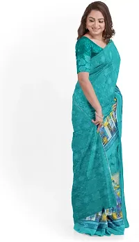 Stylish Fancy Georgette Saree With Blouse Piece For Women-thumb2