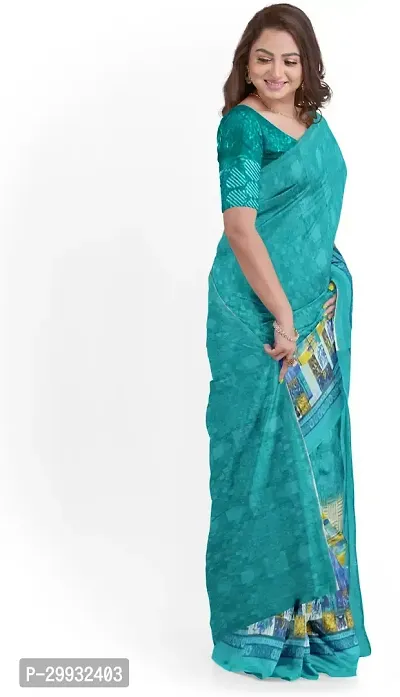 Stylish Fancy Georgette Saree With Blouse Piece For Women-thumb3