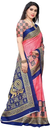 Stylish Fancy Art Silk Saree With Blouse Piece For Women-thumb2