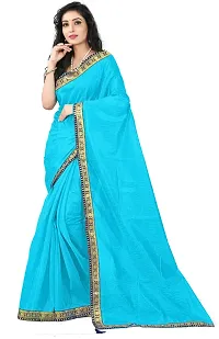 Stylish Fancy Art Silk Saree With Blouse Piece For Women Pack Of 3-thumb1