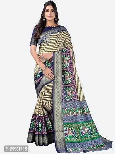 Stylish Fancy Art Silk Saree With Blouse Piece For Women-thumb0