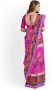 Stylish Fancy Georgette Saree With Blouse Piece For Women-thumb1