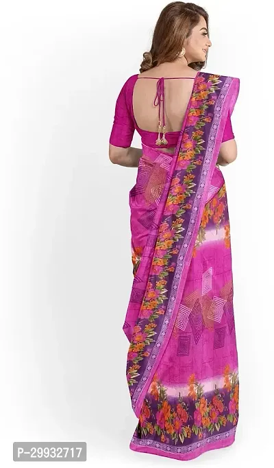 Stylish Fancy Georgette Saree With Blouse Piece For Women-thumb2