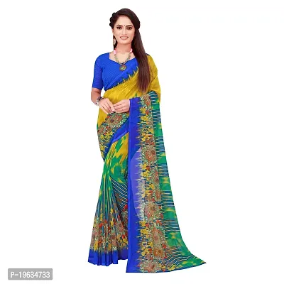 Todaydeal Assorted Printed Georgette saree with Blouse-thumb0