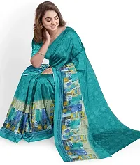 Stylish Fancy Georgette Saree With Blouse Piece For Women-thumb3