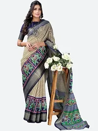 Stylish Fancy Art Silk Saree With Blouse Piece For Women-thumb1