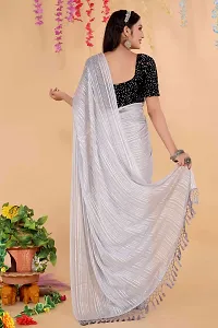Fancy Lycra Saree With Blouse Piece For Women-thumb2