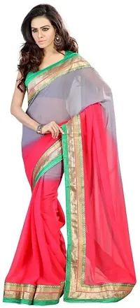 Glamorous Art Silk Saree with Blouse piece 