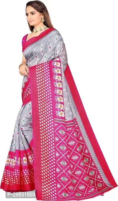 Stylish Fancy Art Silk Saree With Blouse Piece For Women-thumb3