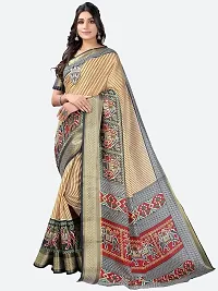 Stylish Fancy Art Silk Saree With Blouse Piece For Women-thumb2