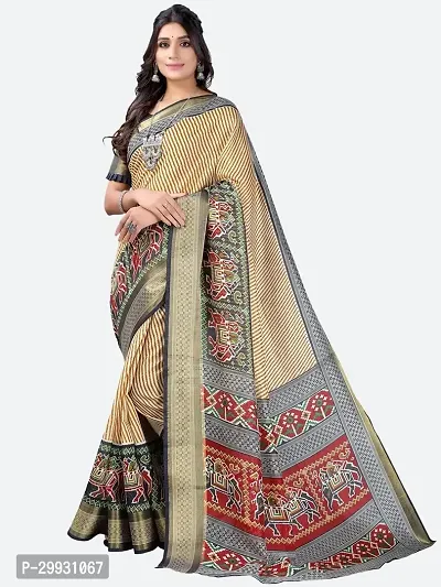 Stylish Fancy Art Silk Saree With Blouse Piece For Women-thumb3