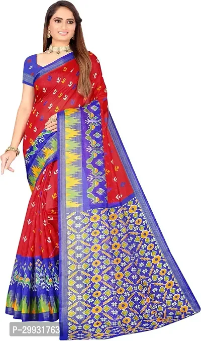 Stylish Fancy Art Silk Saree With Blouse Piece For Women-thumb0