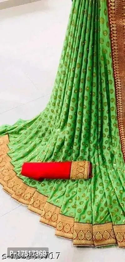 Women Stylish Art Silk Self Pattern Saree with Blouse piece