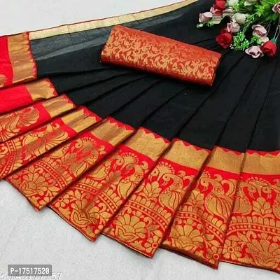 Women Stylish Art Silk Woven Design Saree with Blouse piece