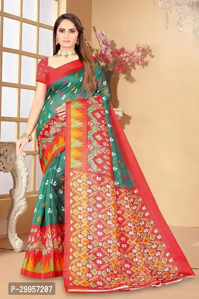 Stylish Fancy Art Silk Saree With Blouse Piece For Women-thumb0