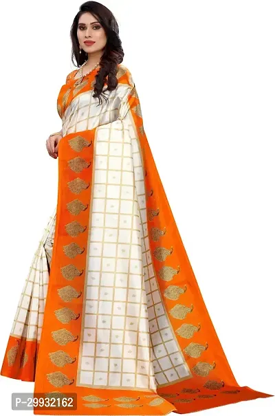 Stylish Fancy Art Silk Saree With Blouse Piece For Women-thumb2