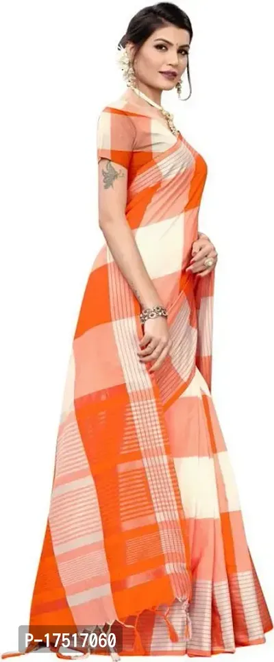 Women Stylish Silk Blend Solid Saree with Blouse piece-thumb4