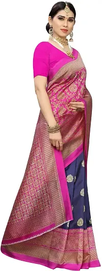 Stylish Fancy Art Silk Saree With Blouse Piece For Women-thumb2