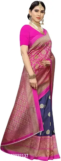 Stylish Fancy Art Silk Saree With Blouse Piece For Women-thumb3