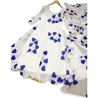 Classic Georgette Printed Gown with Dupatta for Women-thumb1