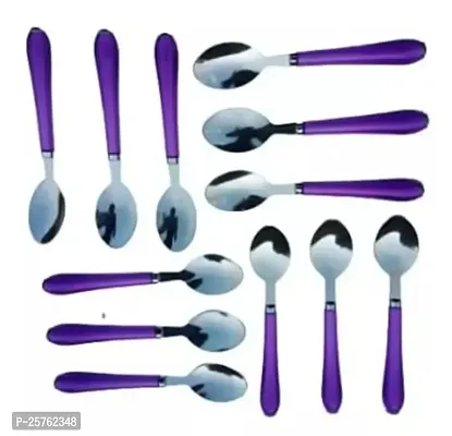 Stylish Stainless Steel Spoon, Pack Of 12-thumb0