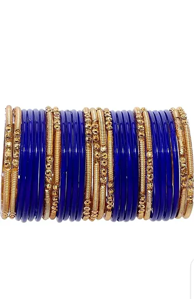 Shubhlaxmi glass bangle set fancy bangle set for women girls (pack of 28)