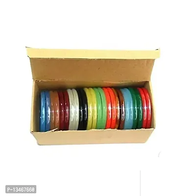 Soni Glass Bangles Plain Glass Bangle 12 Colour 24 Bangles Set for Women Girl Size (2.6)