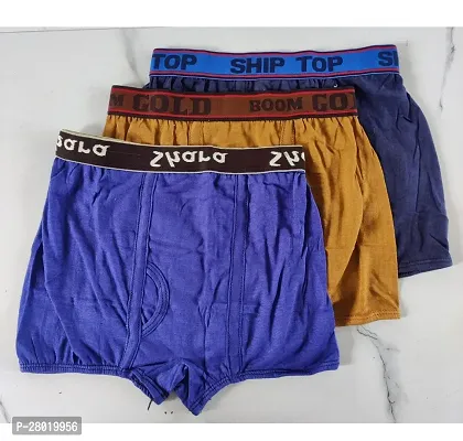 Men's Cotton Solid Trunk Pack of 3