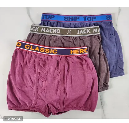 Men's Cotton Solid Trunk Pack of 3