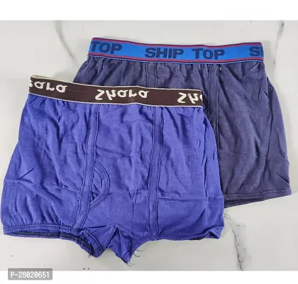 Men's Cotton Solid Trunk Pack of 2