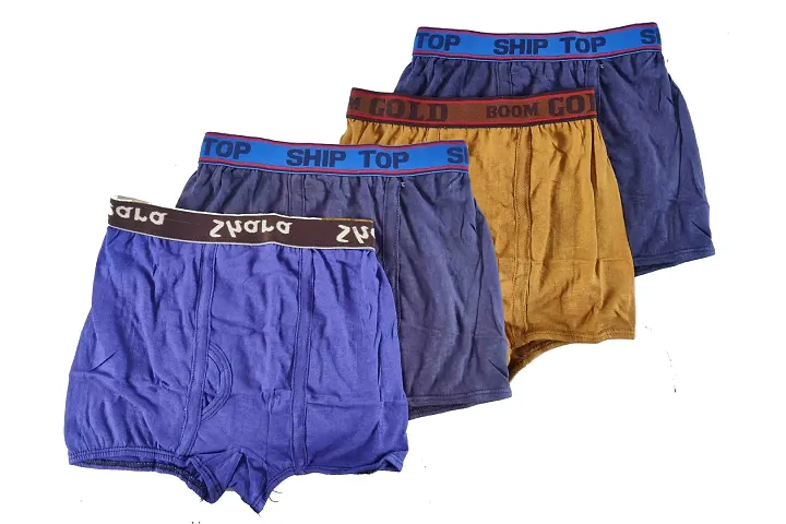 Men's Solid Trunk Pack of 4