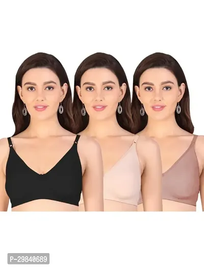 Stylish Cotton Bra for Women Pack of 3-thumb0